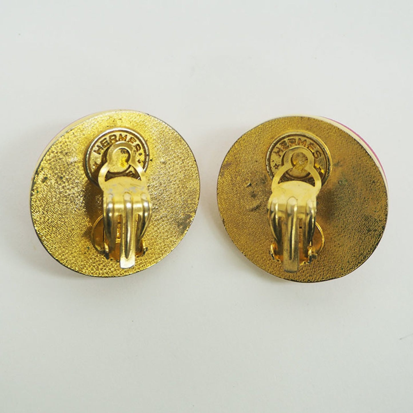 Hermes Hermes Medor Earrings Magenta Studs