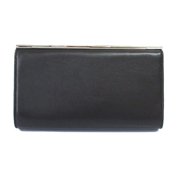 Jimmy Choo Cayla Leather Rhinestone Clutch Bag