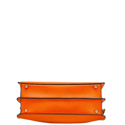 Fendi Peekaboo Iseeu Medium Handbag 8Bn321 Orange Leather