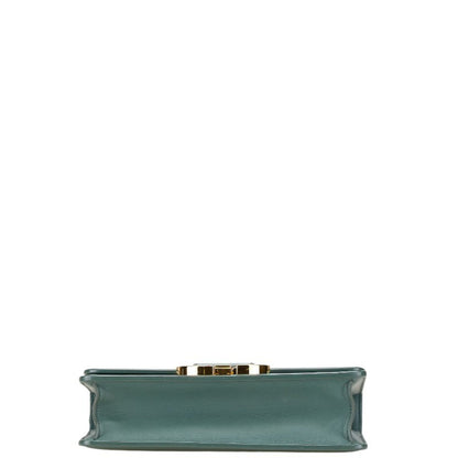 Christian Dior Dior 30 Montaigne Shoulder Bag In Green Calfskin Leather
