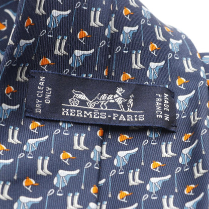 Hermes Herms Tenue De Jockey Silk Tie For Men