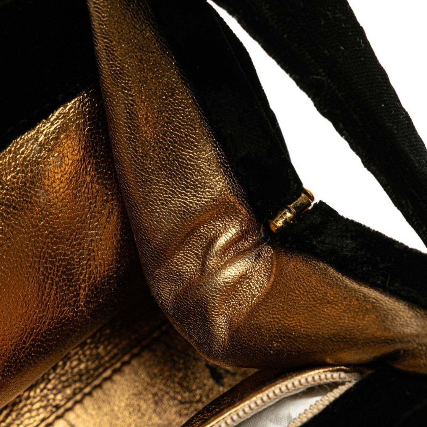 Chanel Matelasse Coco Mark Mini Handbag In Black Velvet