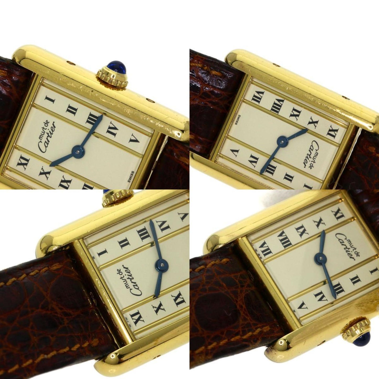 Cartier Must Tank Watch 5057001 Silver/Leather
