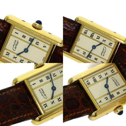 Cartier Must Tank Watch 5057001 Silver/Leather