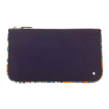 Hermes Silkin Flat Pouch Bag In Purple