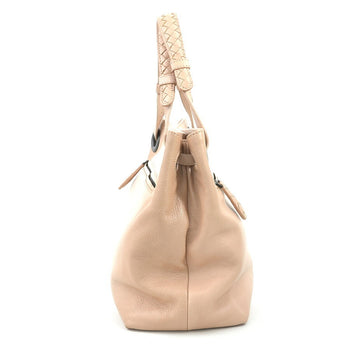 Bottega Veneta Handbag Leather Pink Beige