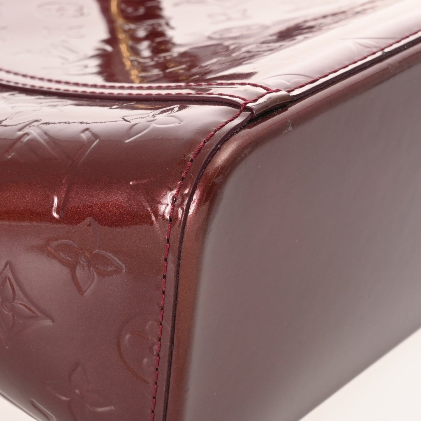 Louis Vuitton Monogram Vernis Avalon Mm Rouge Fauvist M91744 Women'S Handbag