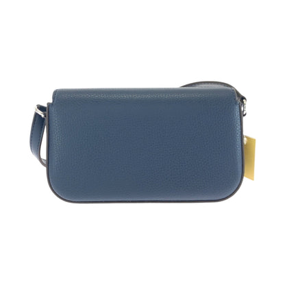 Michael Kors Logo Navy Silver Hardware Leather 35F4Stvc1L Shoulder Bag Pochette