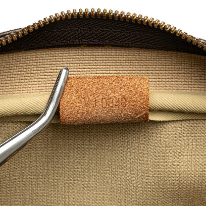 Louis Vuitton Monogram Deauville Handbag M47270 Brown Leather