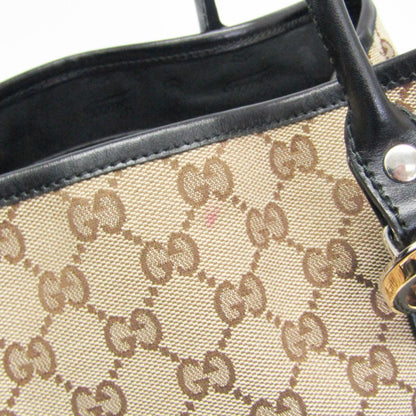 Gucci Gg Twins 232957 Women'S Canvas Tote Bag Beige