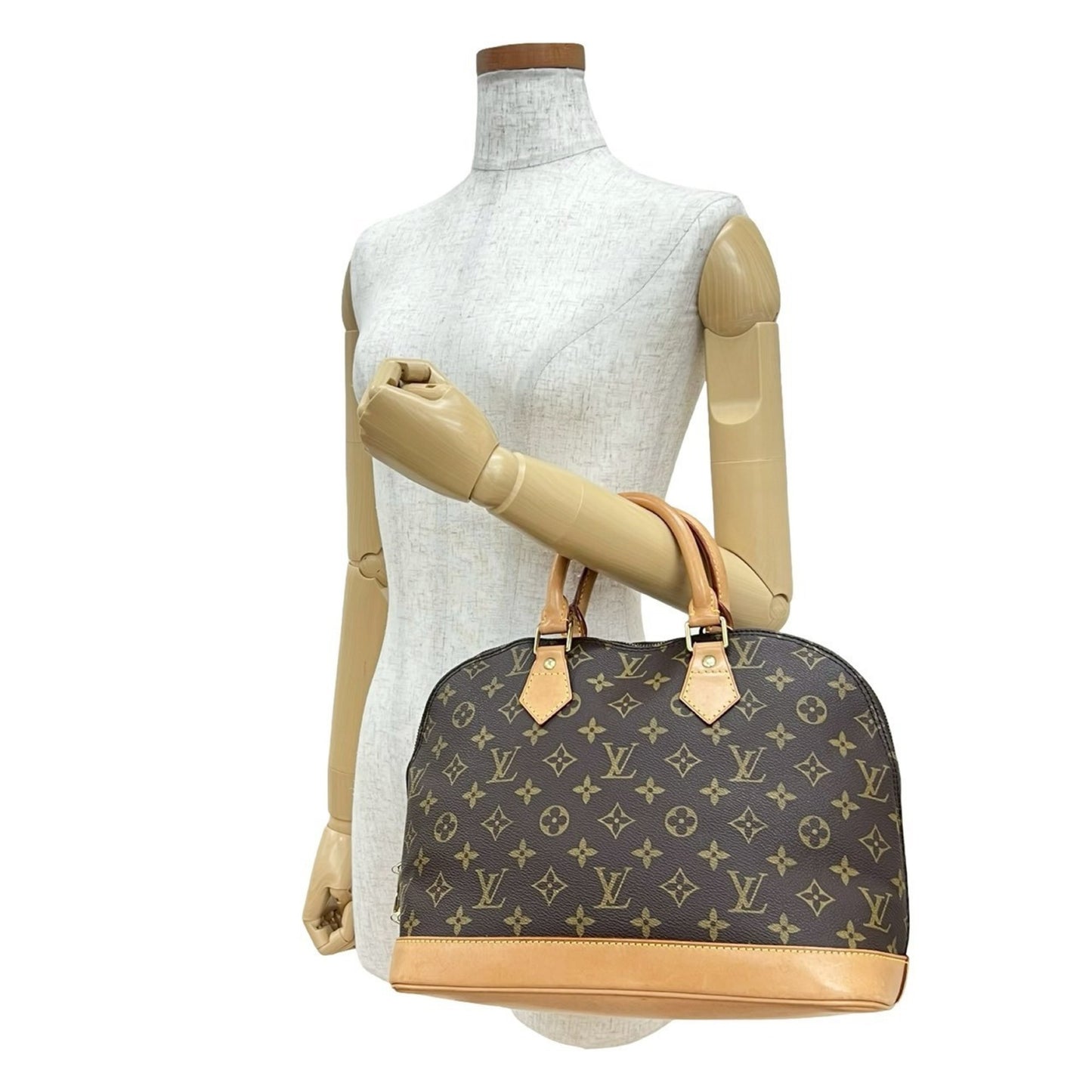 Louis Vuitton Vintage Alma Pm Monogram Leather Handbag/Mini Boston Bag