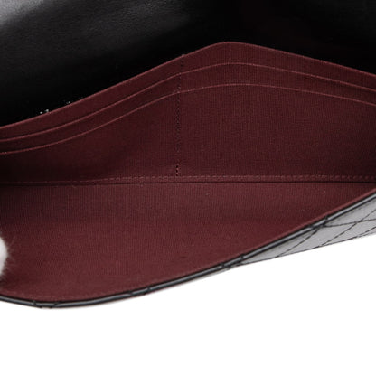 Chanel 2.55 Long Wallet In Black Lambskin