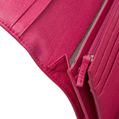 Fendi Zucca Long Wallet 8M0297 Brown Pink