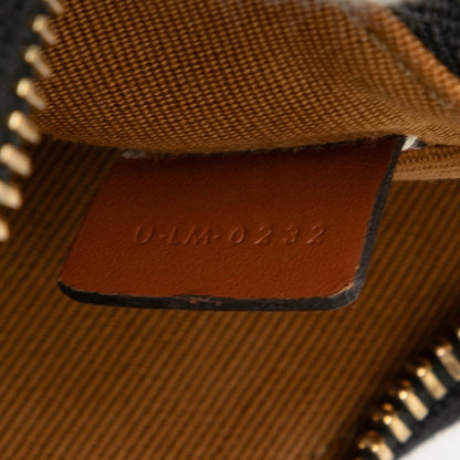 Celine Triomphe Mini Handbag/Shoulder Bag In Brown Leather