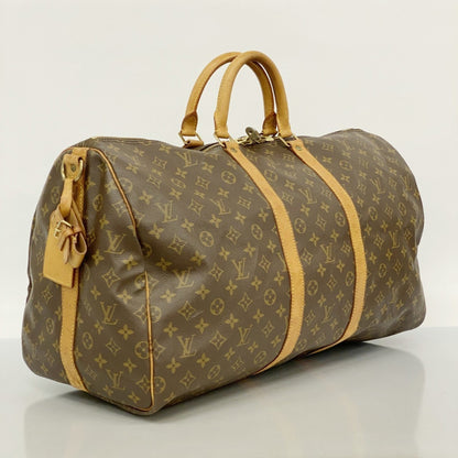 Louis Vuitton Monogram Keepall Bandouliere 55 Boston Bag M41414 Brown