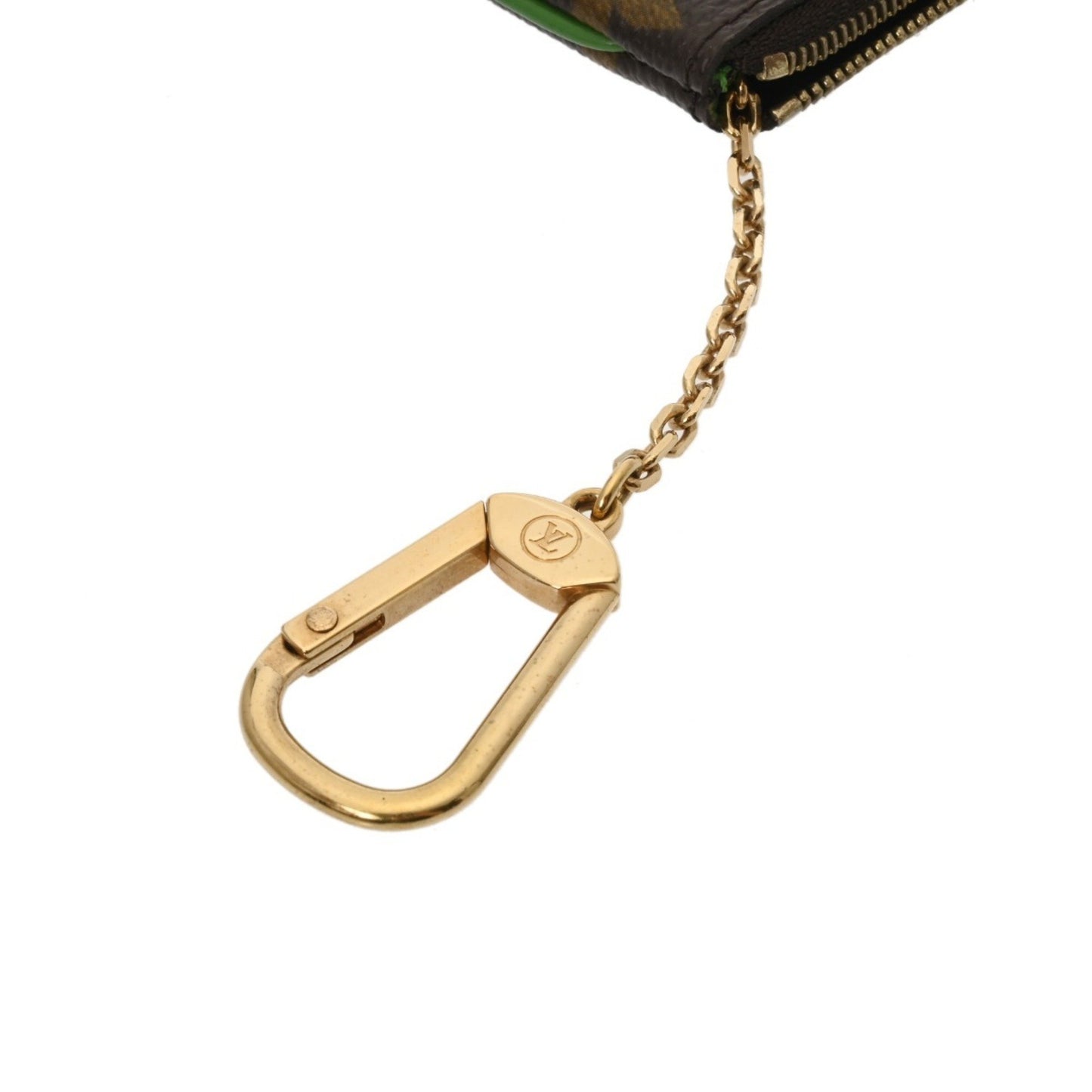 Louis Vuitton Monogram Perforated Pochette Cle Vert M95186