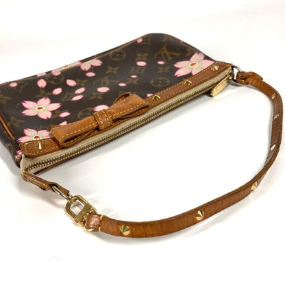 Louis Vuitton M92006 Monogram Cherry Blossom Pochette Accessoires By Takashi Murakami. Mini Handbag