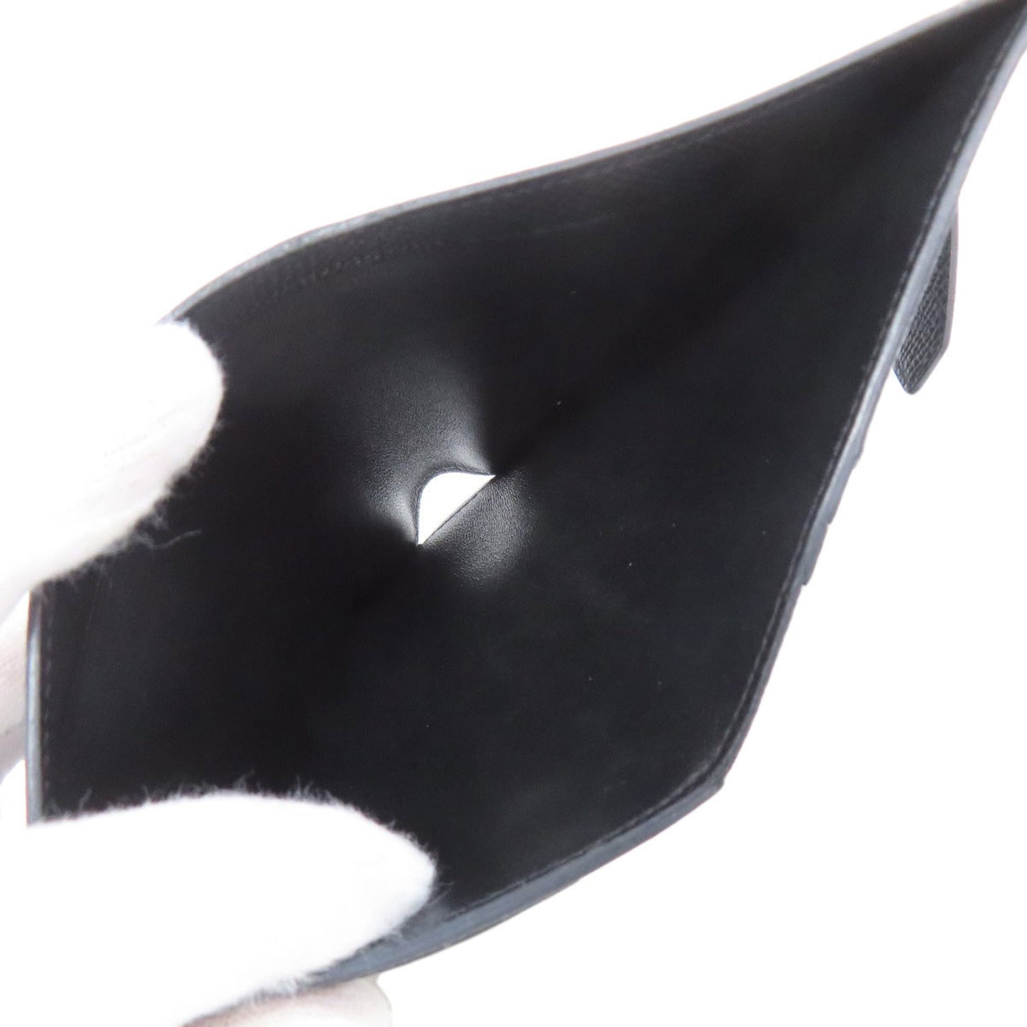 Hermes Herms Bearn Compact Bifold Wallet With Gold Hardware