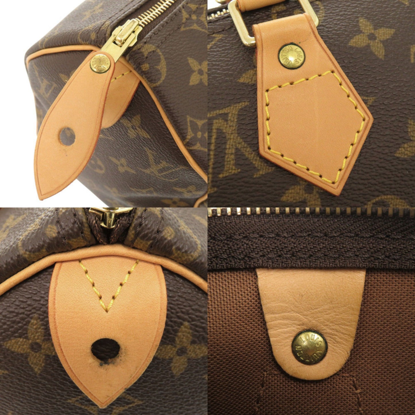 Louis Vuitton Speedy 25 Monogram M41528 Brown Handbag 1117 Louis Vuitton