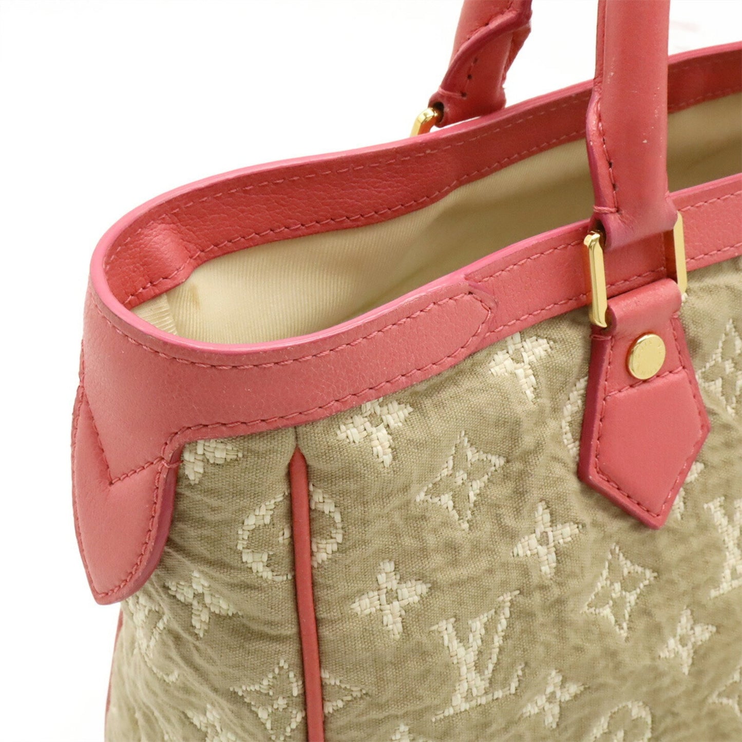 Louis Vuitton Monogram Sabia Cabas Mm Handbag/Tote Bag In Beige