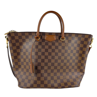 Louis Vuitton Damier Belmont Handbag Shoulder Bag In Brown And Gold