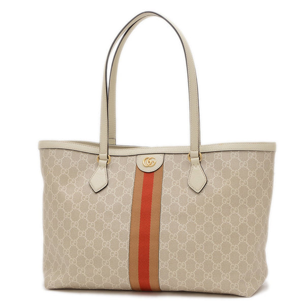 Gucci Gg Supreme Off-White Large Tote Bag Beige 631685