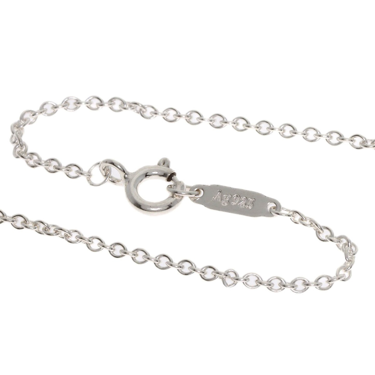 Tiffany & Co. Return To Double Heart Onyx Necklace In Silver