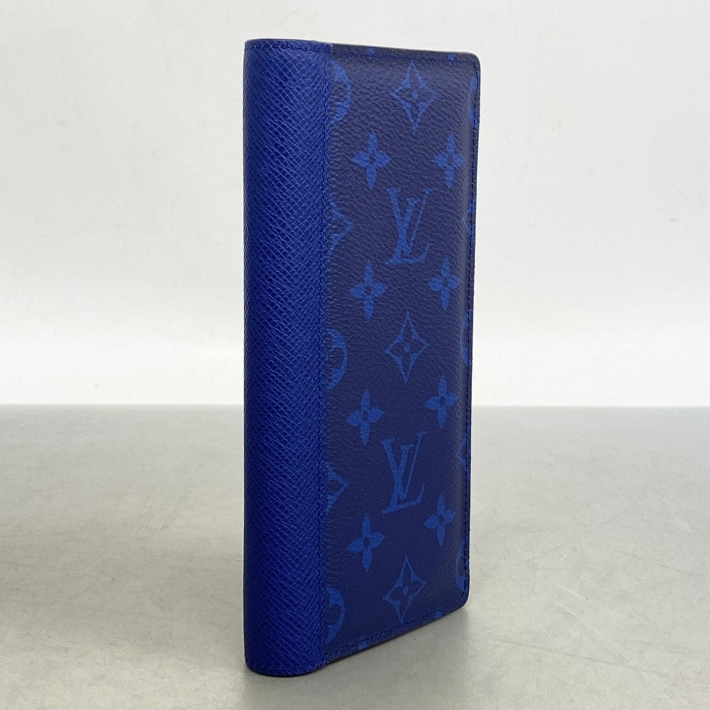 Louis Vuitton Taiga Rama Portefeuille Brazza Long Wallet M30297 Cobalt