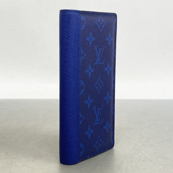 Louis Vuitton Taiga Rama Portefeuille Brazza Long Wallet M30297 Cobalt