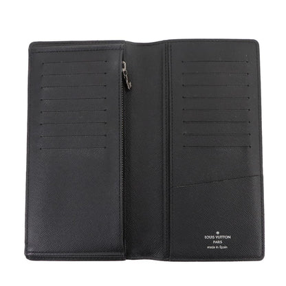 Louis Vuitton Monogram Eclipse Portefeuille Plaza Bifold Long Wallet M61697 Brazza