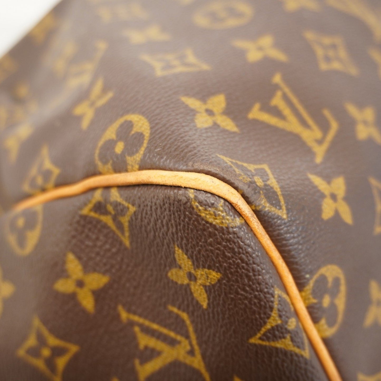 Louis Vuitton Monogram Keepall 55 Boston Bag M41424 Brown