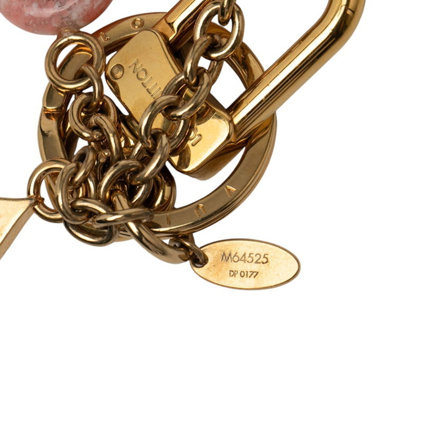 Louis Vuitton Porte-Cls Color Line Charm Keychain M64525 Gold