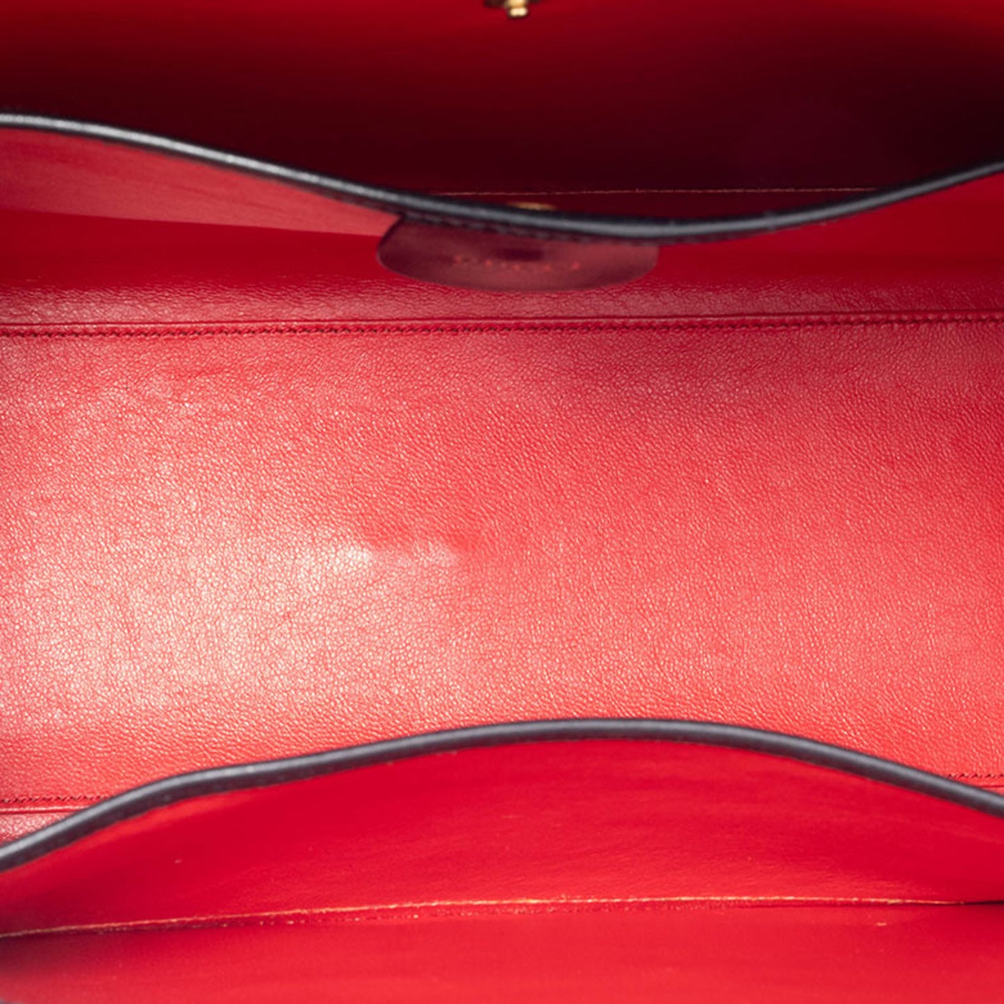 Gucci Old Ladylock Bag In Black Leather