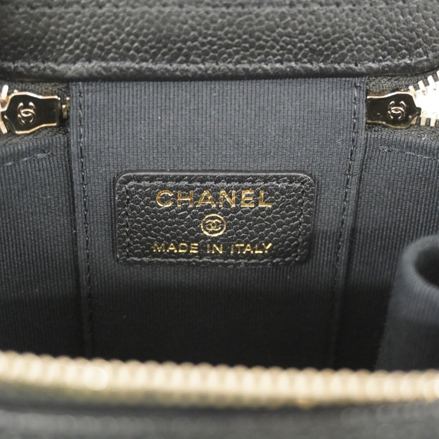 Chanel Matelasse Vanity Bag With Chain Shoulder Strap