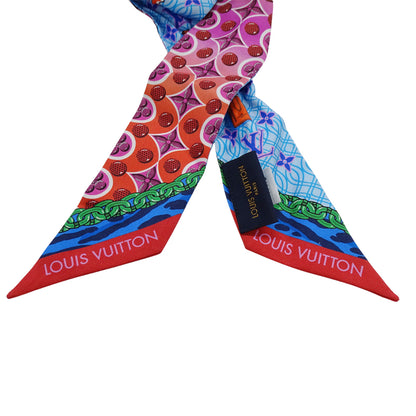 Louis Vuitton Women'S Silk Bandeau Bb Scarf In Bubble Gram Multicolor