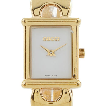 Gucci 1800L Quartz Watch With White Dial And Stainless Steel