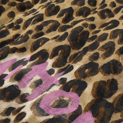 Louis Vuitton Etoile Leopard Print Stole/Shawl/Scarf In Maroon
