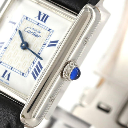 Cartier Must Tank Sm W1014054 Silver Quartz Watch