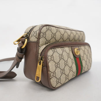 Gucci Ophidia Shoulder Bag 723312 Leather Brown