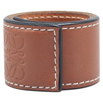 Loewe Anagram Slap Small Bracelet Brown Leather
