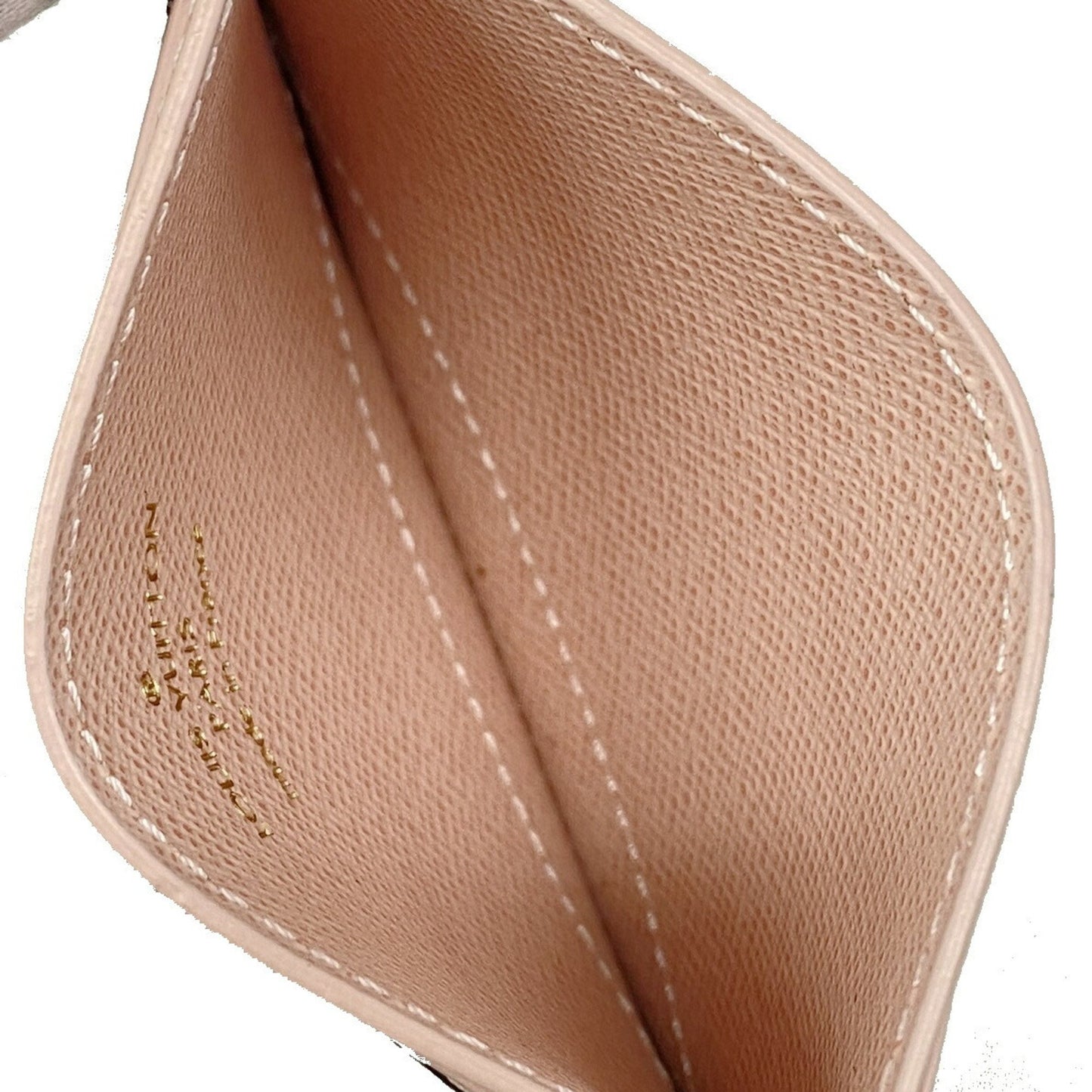 Louis Vuitton Monogram Porte Carte Card Case With Lv Charm