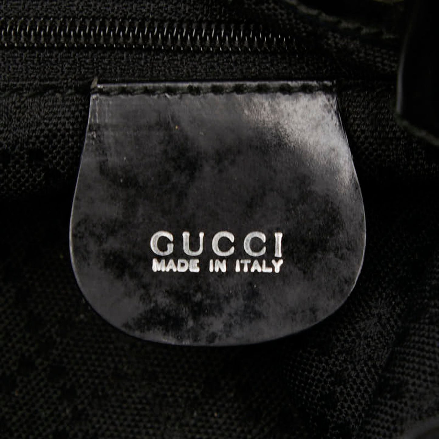 Gucci Bamboo Handbag/Shoulder Bag 2Way 003 2854 Black Nylon Leather