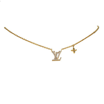 Louis Vuitton Collier Lv Iconic Rhinestone Necklace M00596 Gold Plated