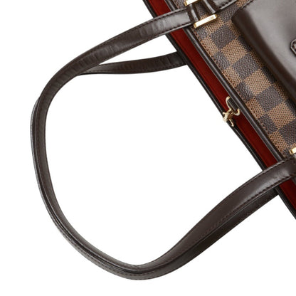 Louis Vuitton Damier Manosque Tote Bag N51121 Brown Leather