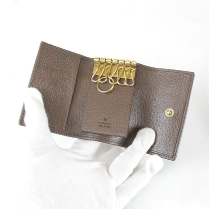 Gucci Sherry Line 6-Key Case 603732.1147 Gg Supreme Canvas Beige