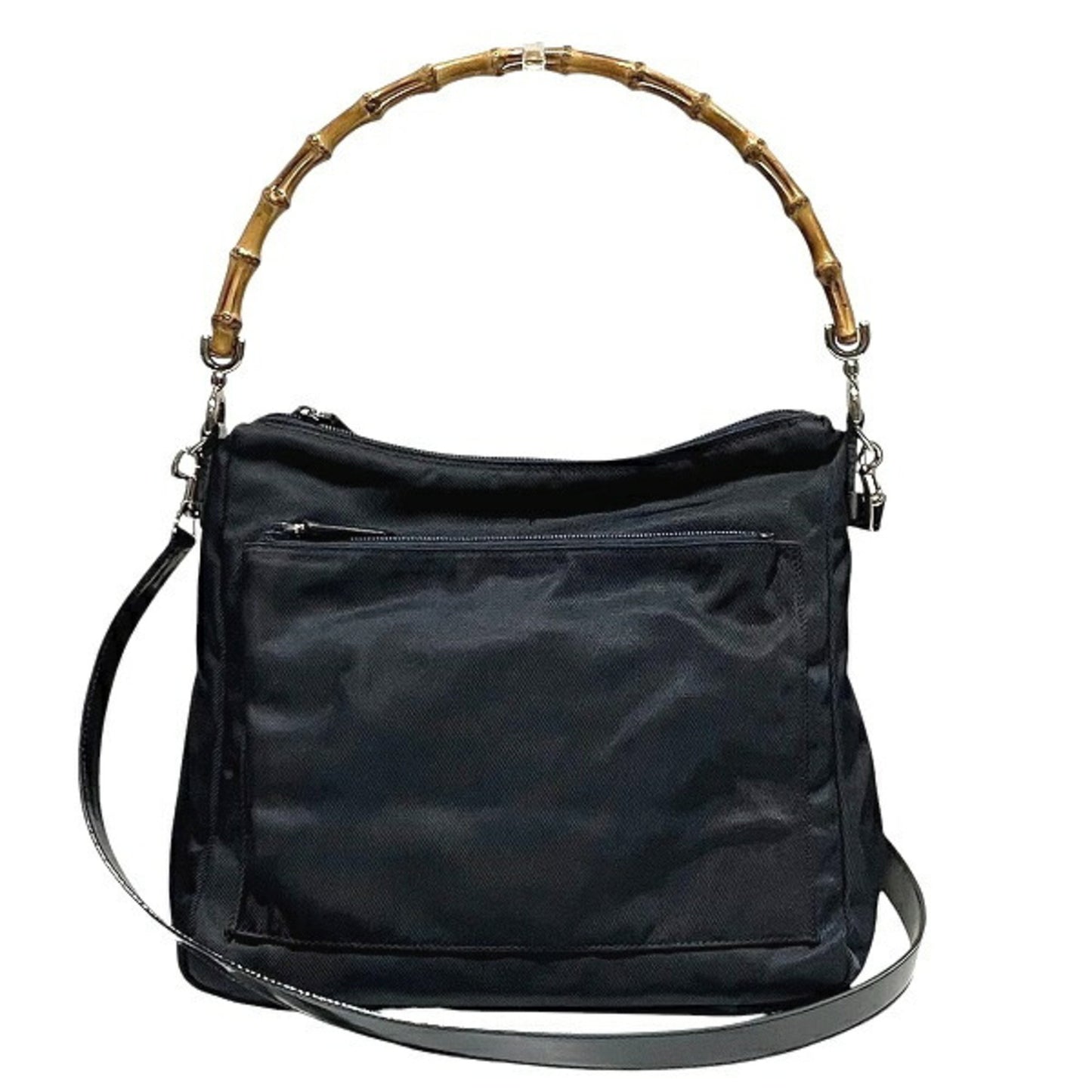 Gucci Bamboo 000 2032 0509 Black Shoulder Bag/Handbag