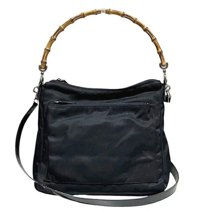 Gucci Bamboo 000 2032 0509 Black Shoulder Bag/Handbag