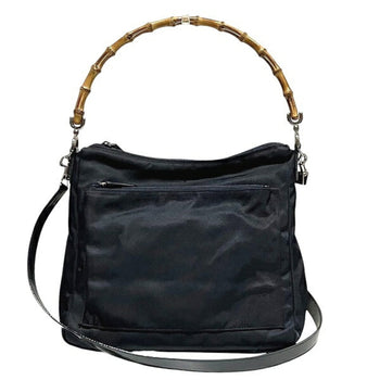 Gucci Bamboo 000 2032 0509 Black Shoulder Bag/Handbag