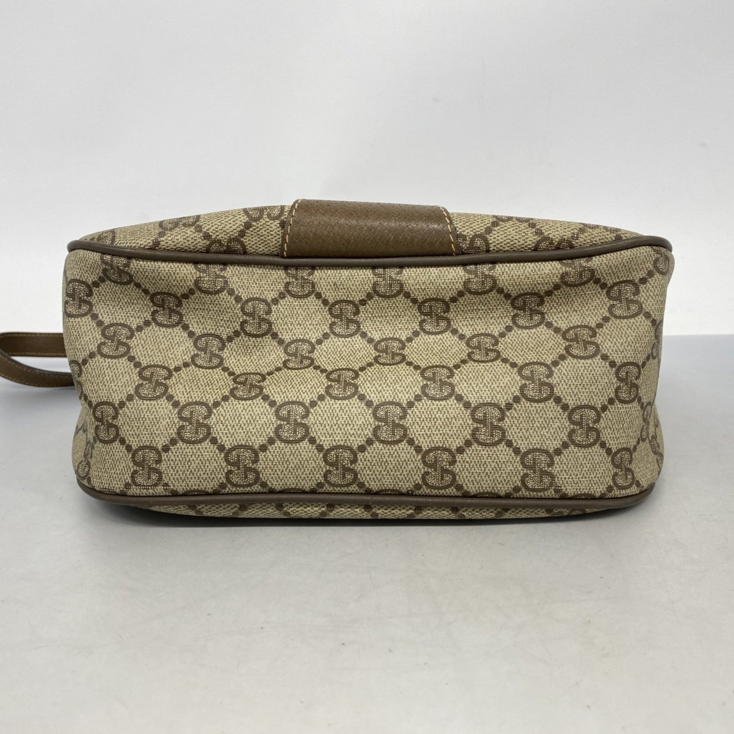 Gucci Gg Supreme Sherry Line Shoulder Bag 89 02 032 Brown