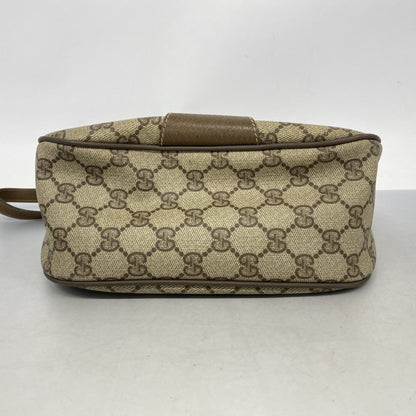 Gucci Gg Supreme Sherry Line Shoulder Bag 89 02 032 Brown